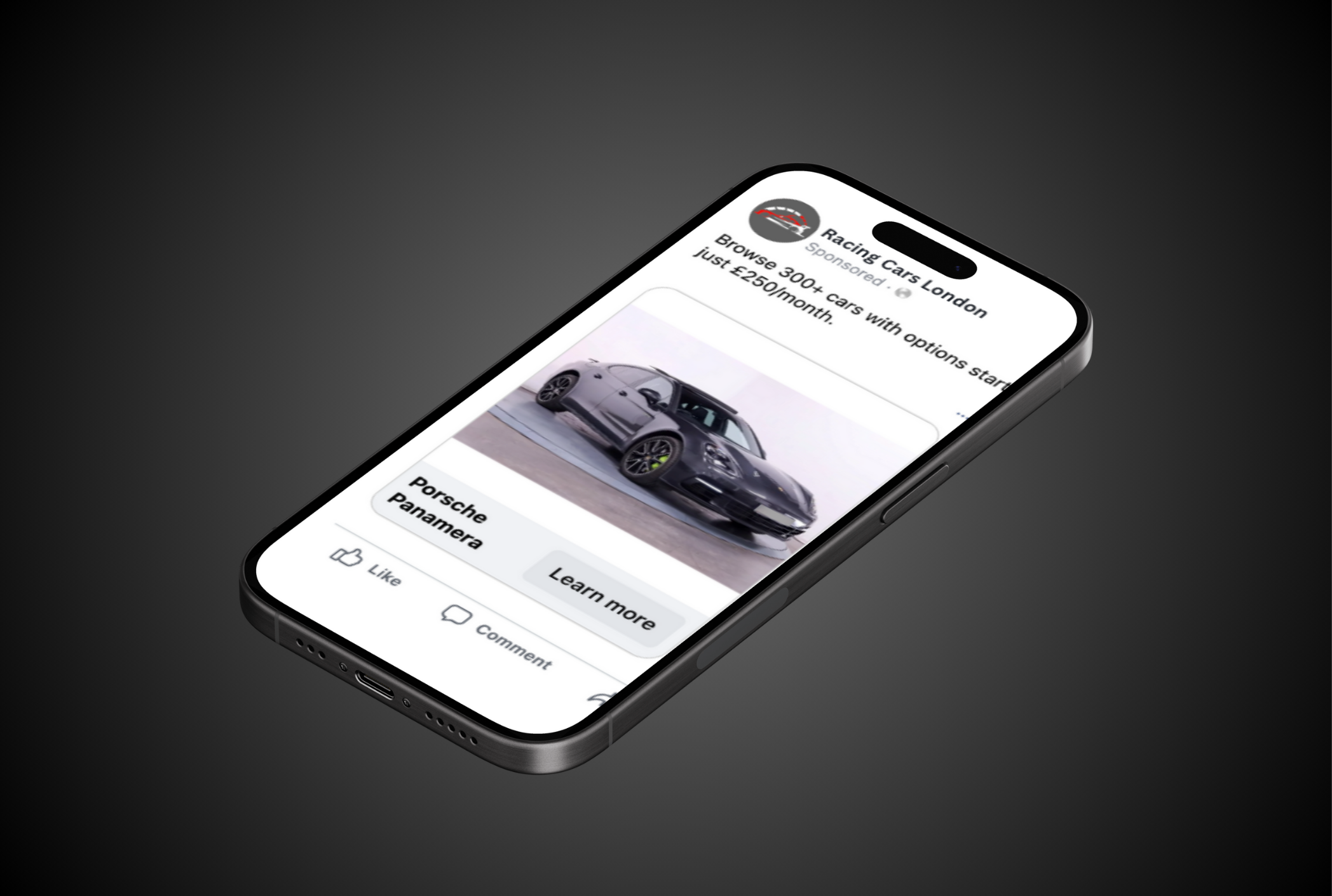 Meta Stock Feed ads on a Phone